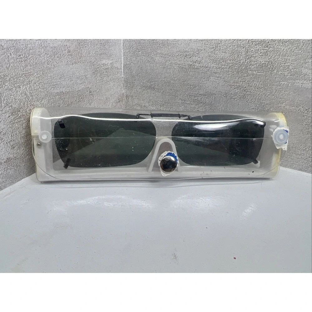 Solar Shield Polarized Clip On Sunglasses (56 REC A) With Case
